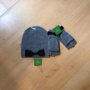 Kate Spade Hat and Glove Set